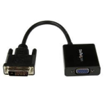 StarTech.com Cavo Adattatore attivo DVI-D a VGA - Convertitore DVI-D a VGA 1920 x 1200 - Nero - Adattatore video - DVI-D, Micro-USB Tipo B (solo alimentazione) a HD-15 (VGA) (F) - 24.8 m - attivo, Supporto 1920 x 1200 (WUXGA) - nero